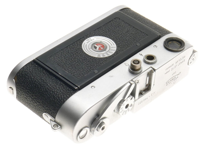 DS LEICA M3 FILM 35mm CAMERA WITH SERVICED SUMMICRON 1:2/50mm RIGID CHROME LENS