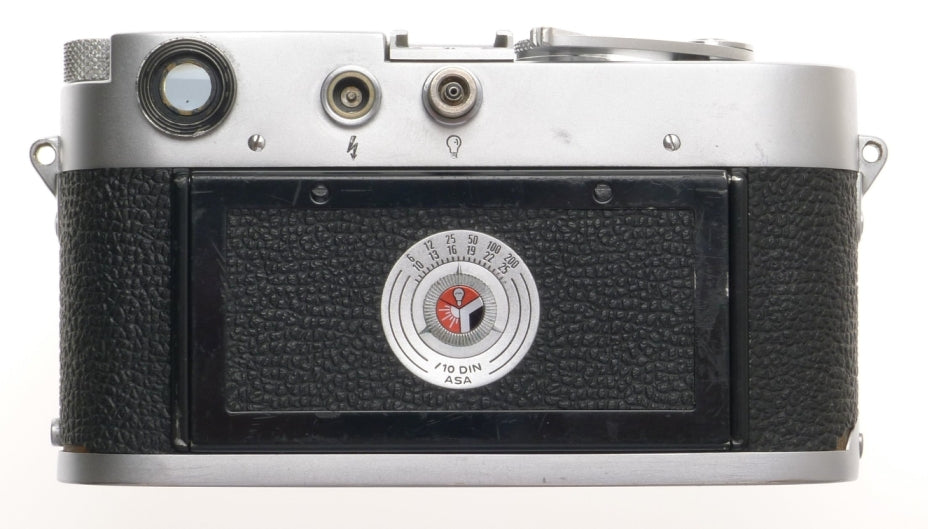 DS LEICA M3 FILM 35mm CAMERA WITH SERVICED SUMMICRON 1:2/50mm RIGID CHROME LENS