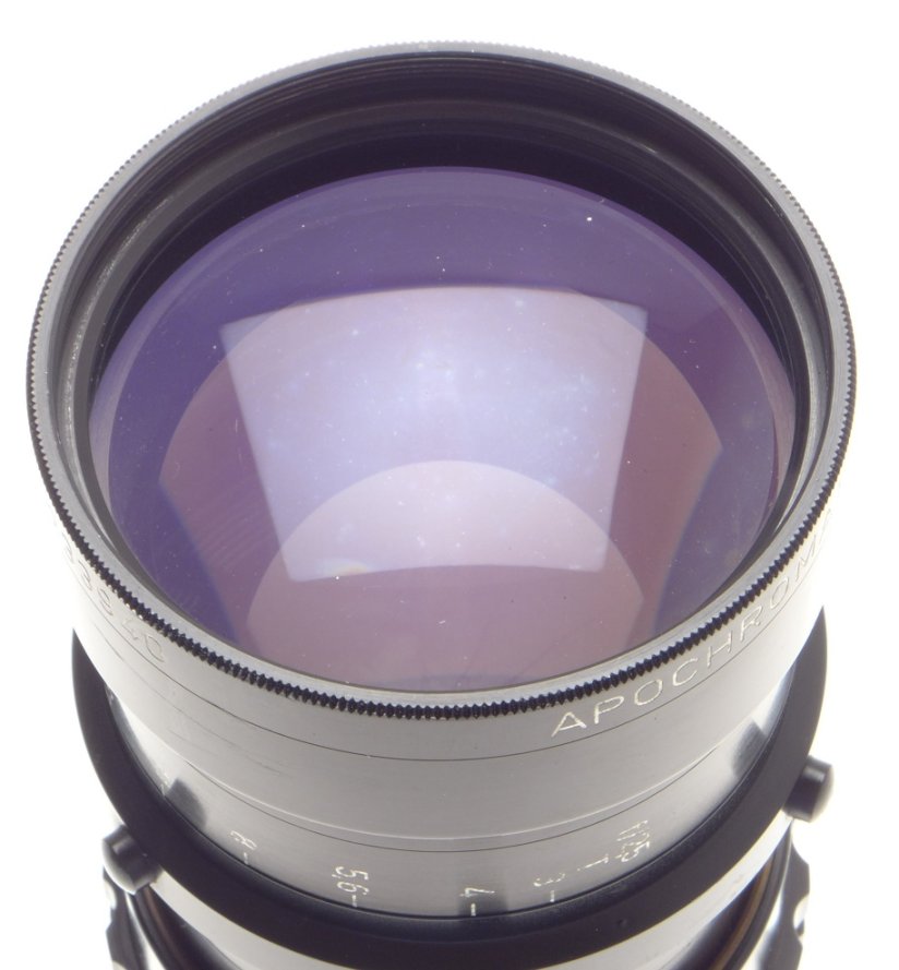 Kinoptik 1:2.5 f=150mm Apochromat tele camera lens 2.5/150mm Cameflex hood CLA'd