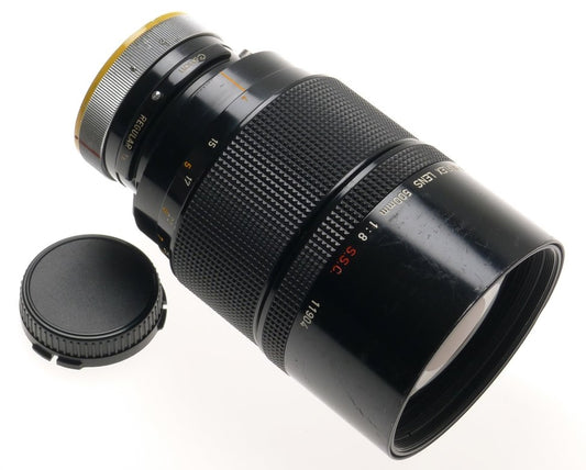 CANON SLR CAMERA BLACK REFLEX LENS 500mm 1:8 S.S.C FD MOUNT 8/500mm CLEAN CAP