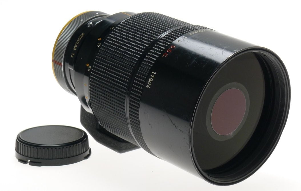 CANON SLR CAMERA BLACK REFLEX LENS 500mm 1:8 S.S.C FD MOUNT 8/500mm CLEAN CAP