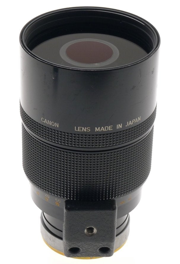 CANON SLR CAMERA BLACK REFLEX LENS 500mm 1:8 S.S.C FD MOUNT 8/500mm CLEAN CAP