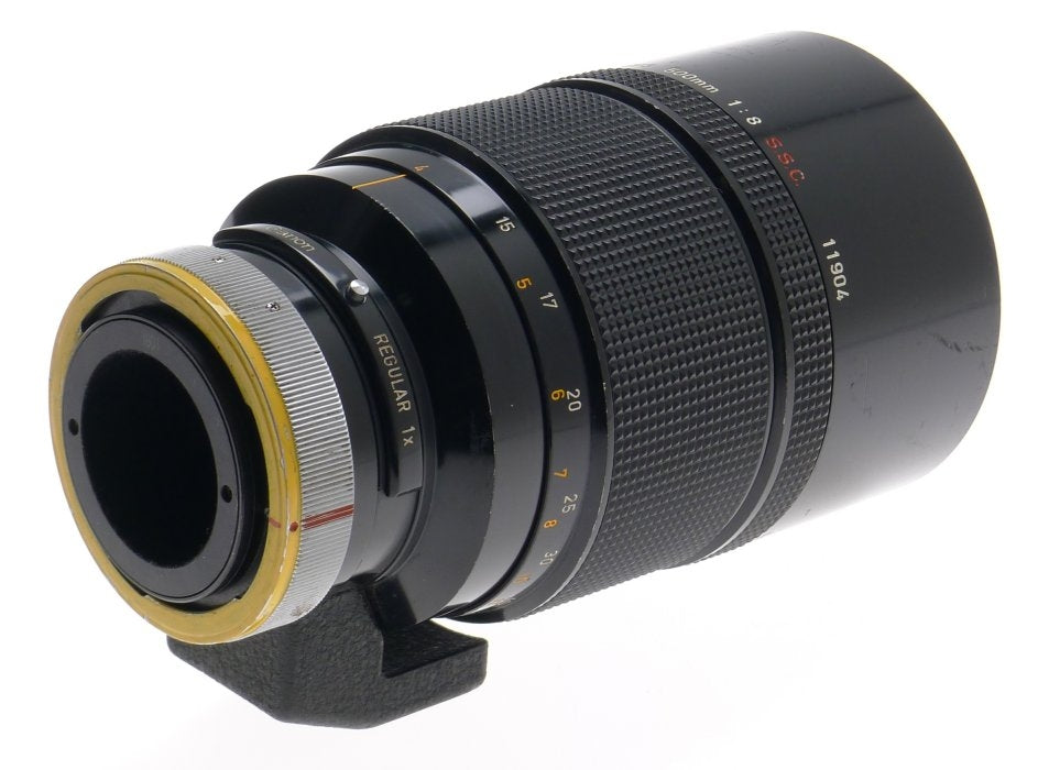 CANON SLR CAMERA BLACK REFLEX LENS 500mm 1:8 S.S.C FD MOUNT 8/500mm CLEAN CAP
