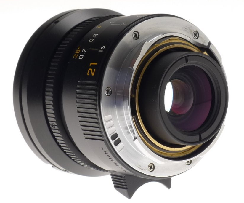 NEW LEICA ELMARIT-M 2.8/21mm ASPH. LENS 11135 WIDE ANGLE 6-Bit BOX CAP HOOD f=21