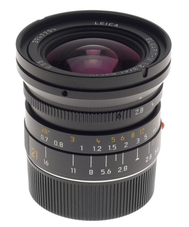 NEW LEICA ELMARIT-M 2.8/21mm ASPH. LENS 11135 WIDE ANGLE 6-Bit BOX CAP HOOD f=21