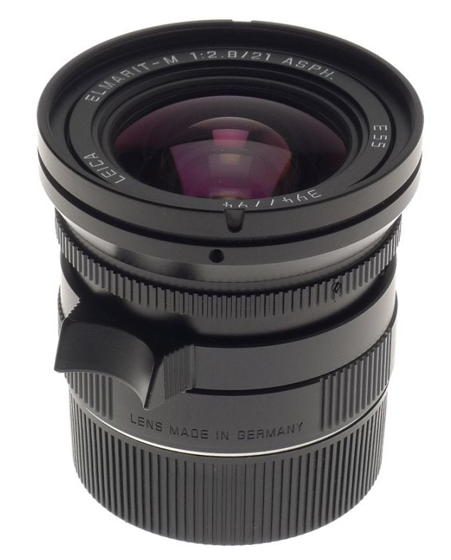 NEW LEICA ELMARIT-M 2.8/21mm ASPH. LENS 11135 WIDE ANGLE 6-Bit BOX CAP HOOD f=21