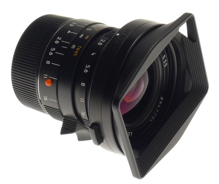 NEW LEICA ELMARIT-M 2.8/21mm ASPH. LENS 11135 WIDE ANGLE 6-Bit BOX CAP HOOD f=21