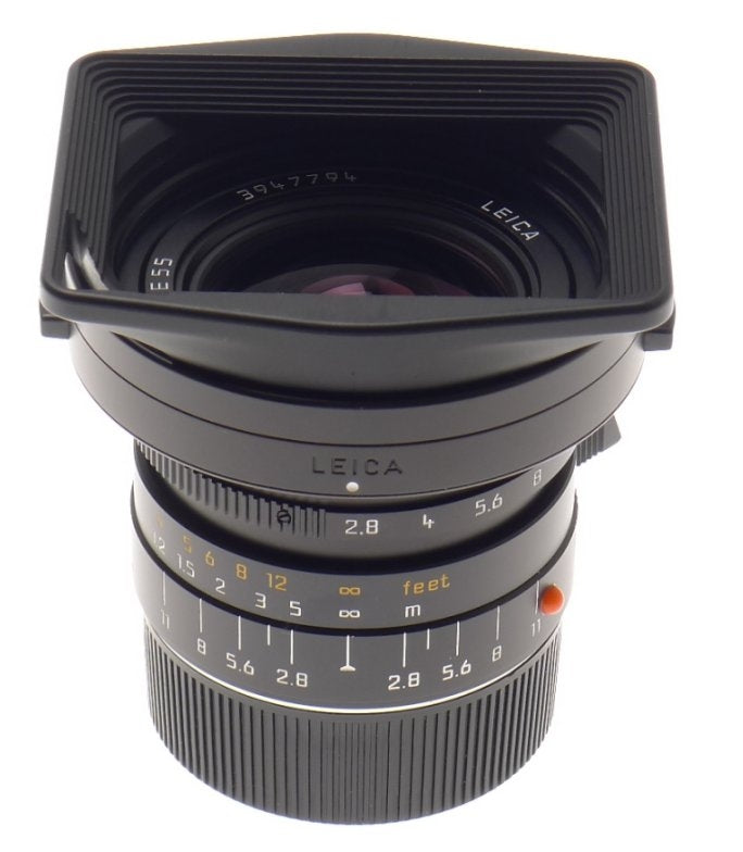 NEW LEICA ELMARIT-M 2.8/21mm ASPH. LENS 11135 WIDE ANGLE 6-Bit BOX CAP HOOD f=21