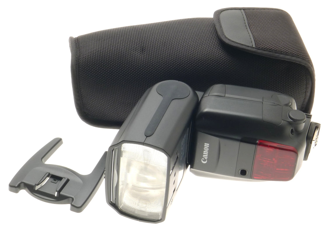 NEW SPEEDLITE CANON 600EX-RT SLR DIGITAL CAMERA FLASH BOUNCE CASE STAND COMPLETE