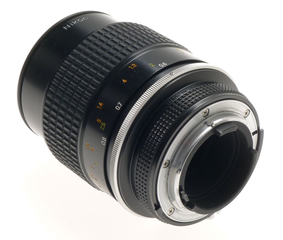 MICRO-NIKKOR 105mm 1:4 FILTER CAPS HOOD 4/105mm MINT SLR 35mm BLACK CAMERA LENS