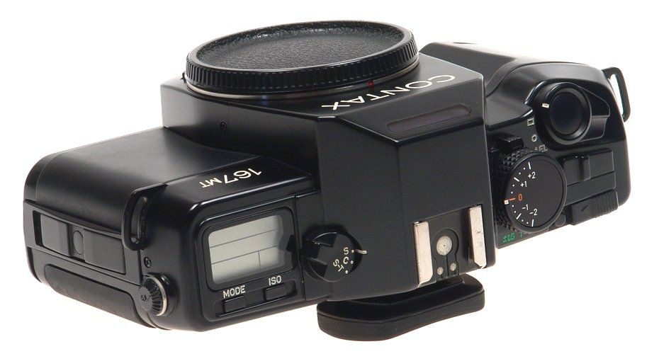 ZEISS CONTAX 167 MT BLACK 35mm CAMERA BODY PAPERS MINT