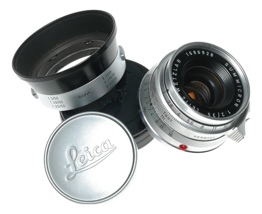 Leica Summicron 8 elements 2/35 mm Germany vintage lens Exceptional