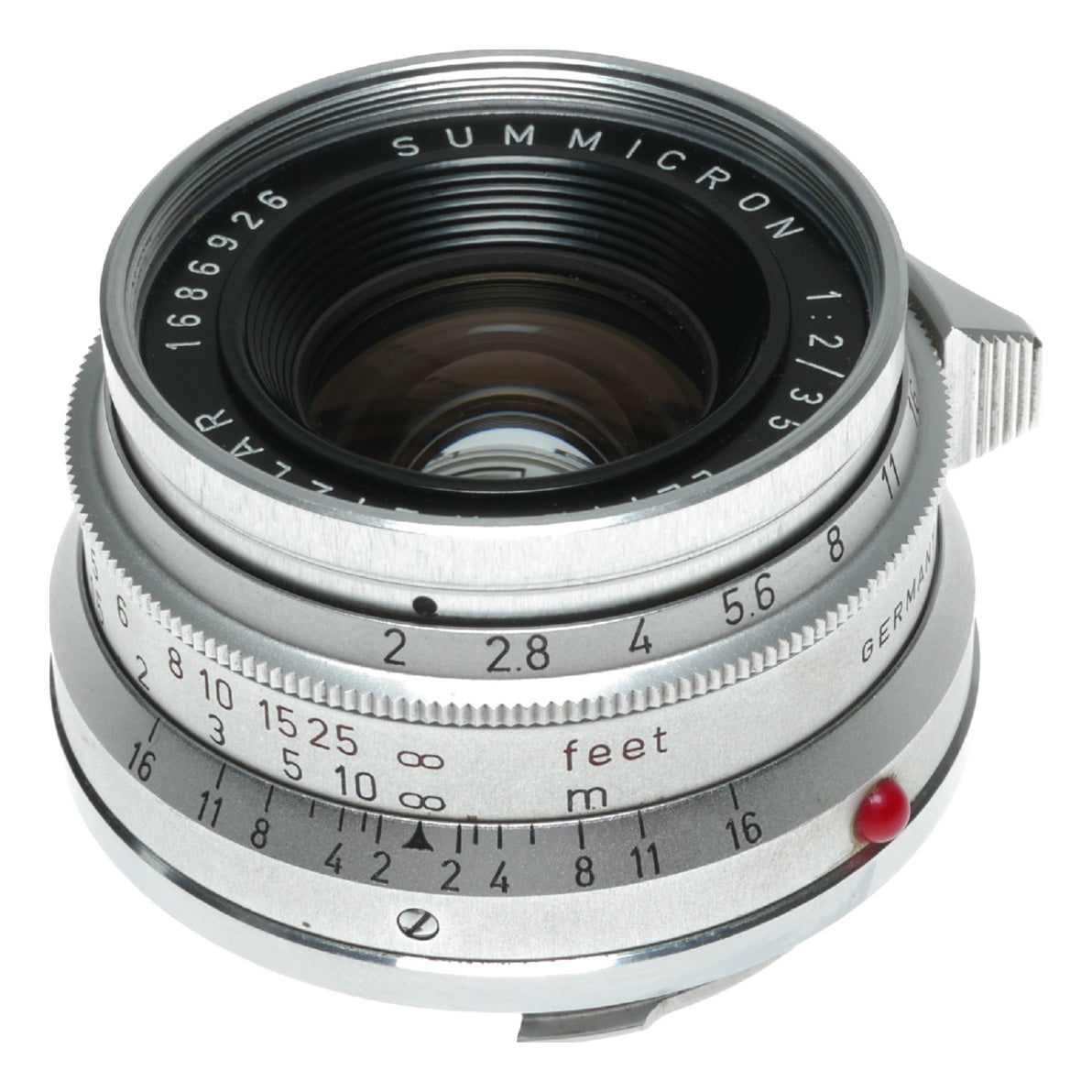 Leica Summicron 8 elements 2/35 mm Germany vintage lens Exceptional
