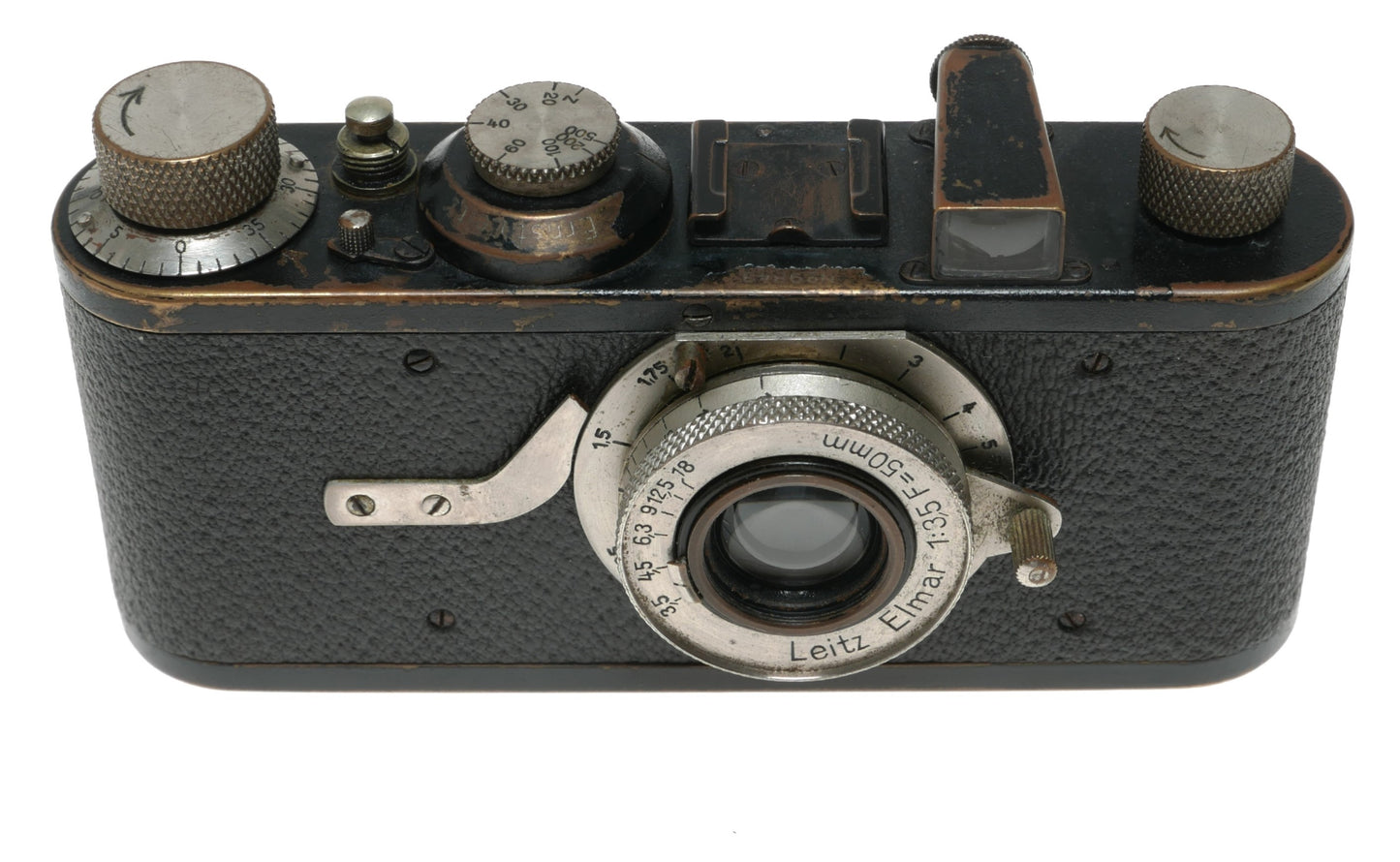 Leica I Black paint #9843 Leitz Elmar 3.5/50 mm collapsible lens