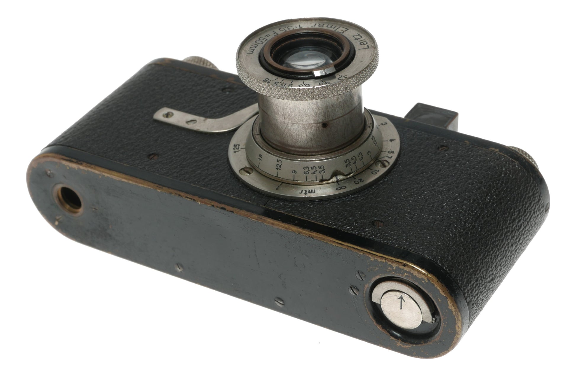 Leica I Black paint #9843 Leitz Elmar 3.5/50 mm collapsible lens
