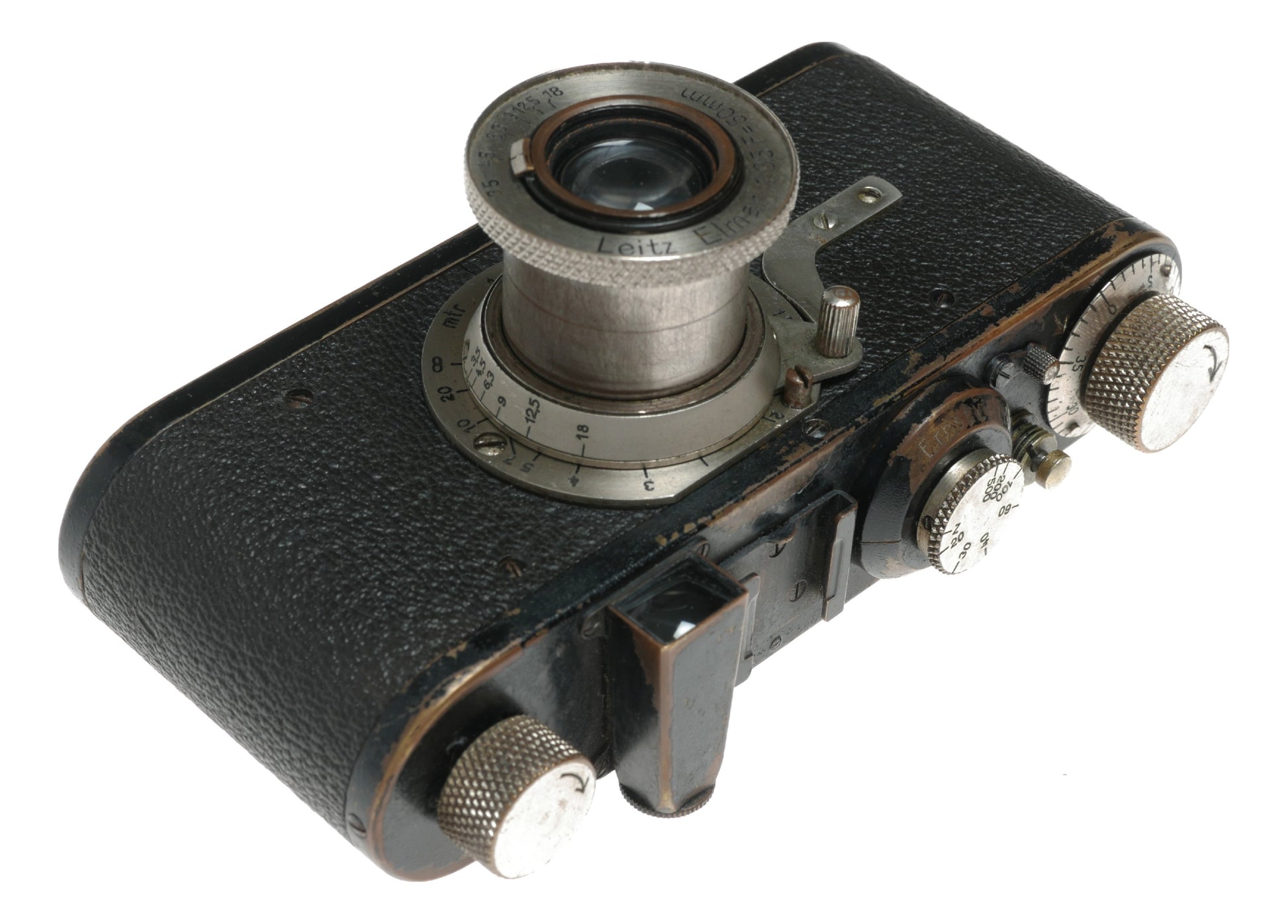 Leica I Black paint #9843 Leitz Elmar 3.5/50 mm collapsible lens