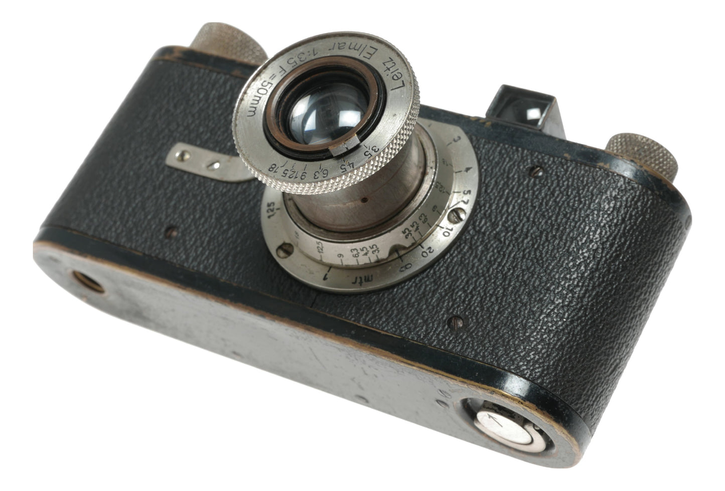 Leica I Black paint #9843 Leitz Elmar 3.5/50 mm collapsible lens