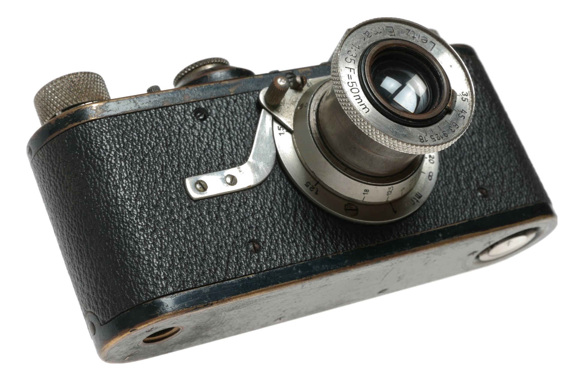 Leica I Black paint #9843 Leitz Elmar 3.5/50 mm collapsible lens