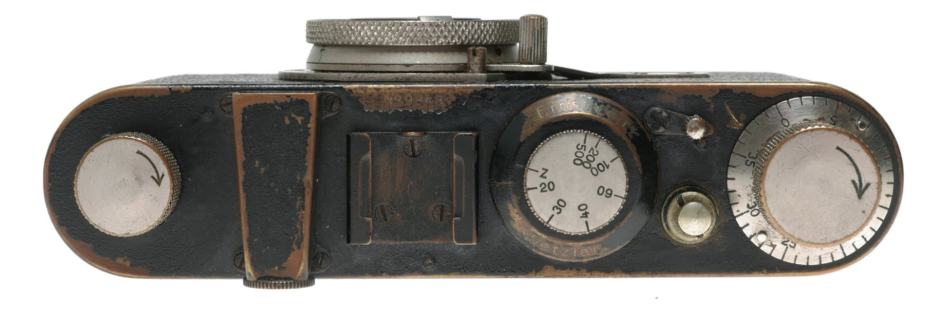 Leica I Black paint #9843 Leitz Elmar 3.5/50 mm collapsible lens