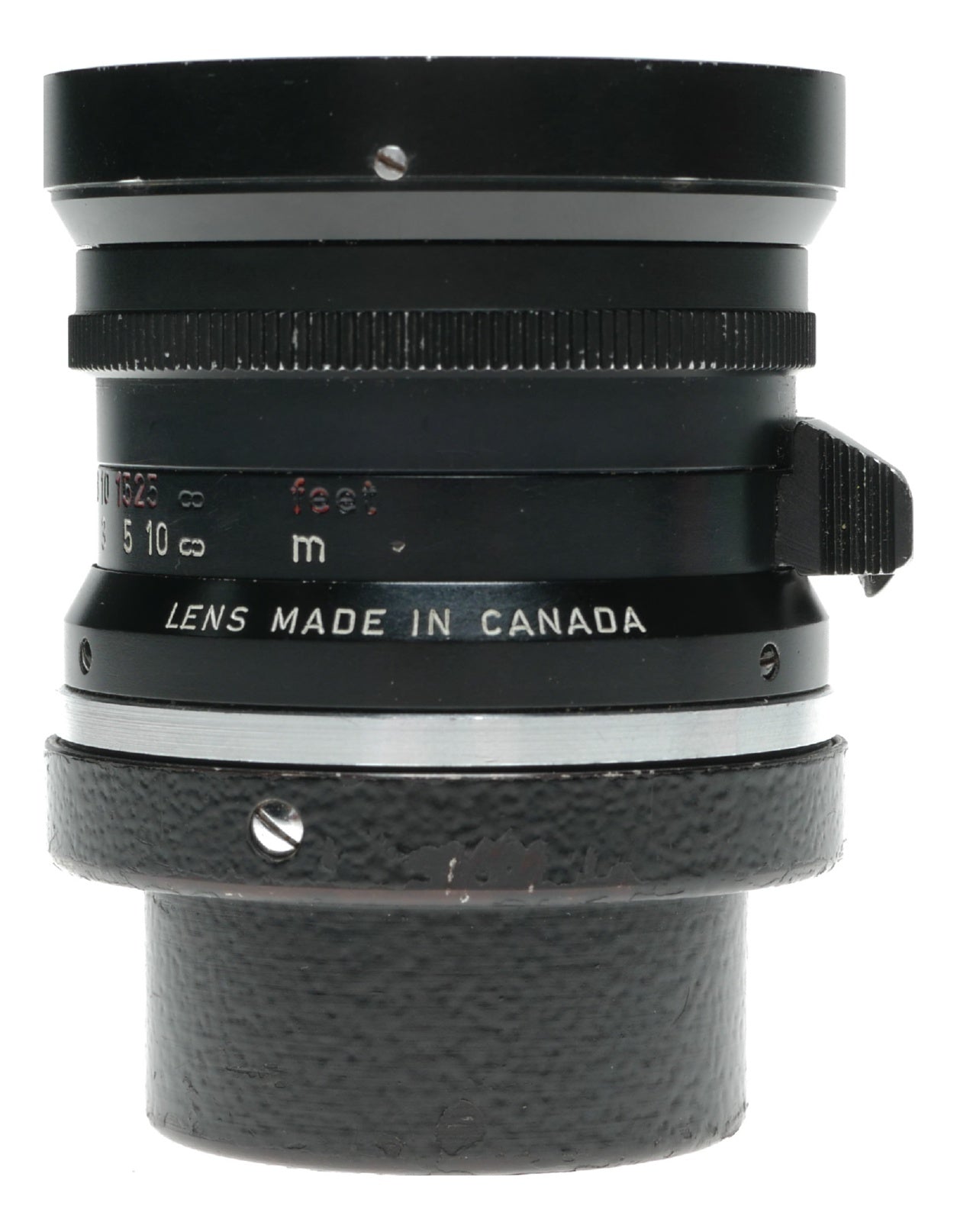 Leica Elmarit 1:2.8/28 mm vintage lens Canada hood infinity tab 9 elements
