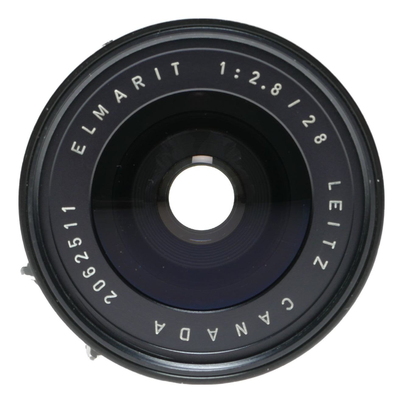 Leica Elmarit 1:2.8/28 mm vintage lens Canada hood infinity tab 9 elements