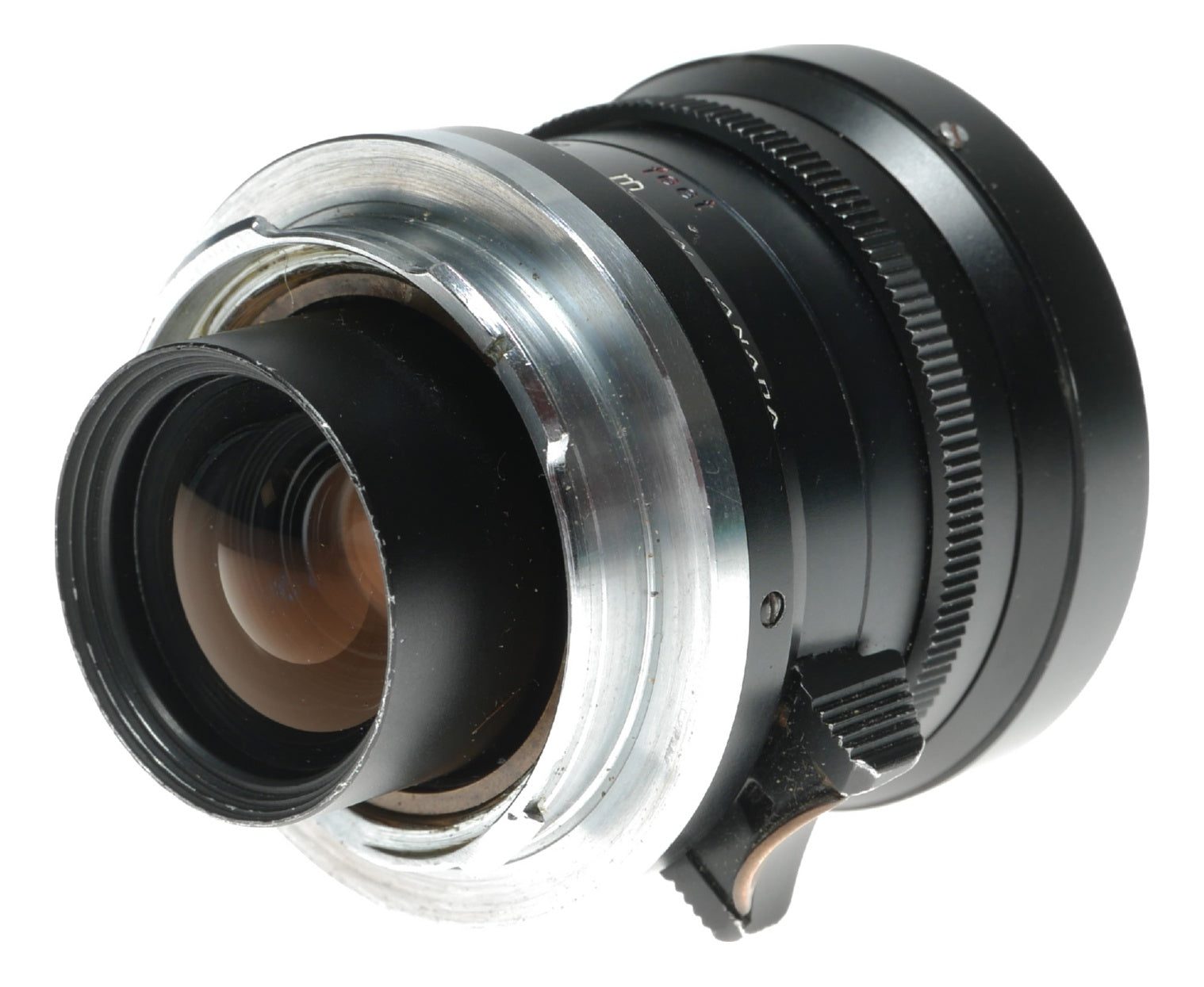 Leica Elmarit 1:2.8/28 mm vintage lens Canada hood infinity tab 9 elements