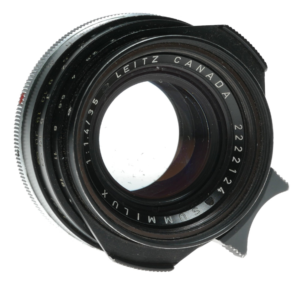 Leitz black Summilux 1.4/35mm infinity lock Canada Rare