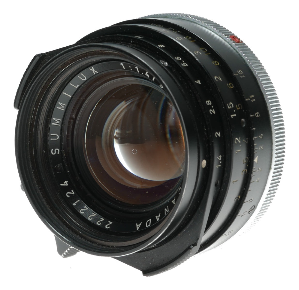 Leitz black Summilux 1.4/35mm infinity lock Canada Rare