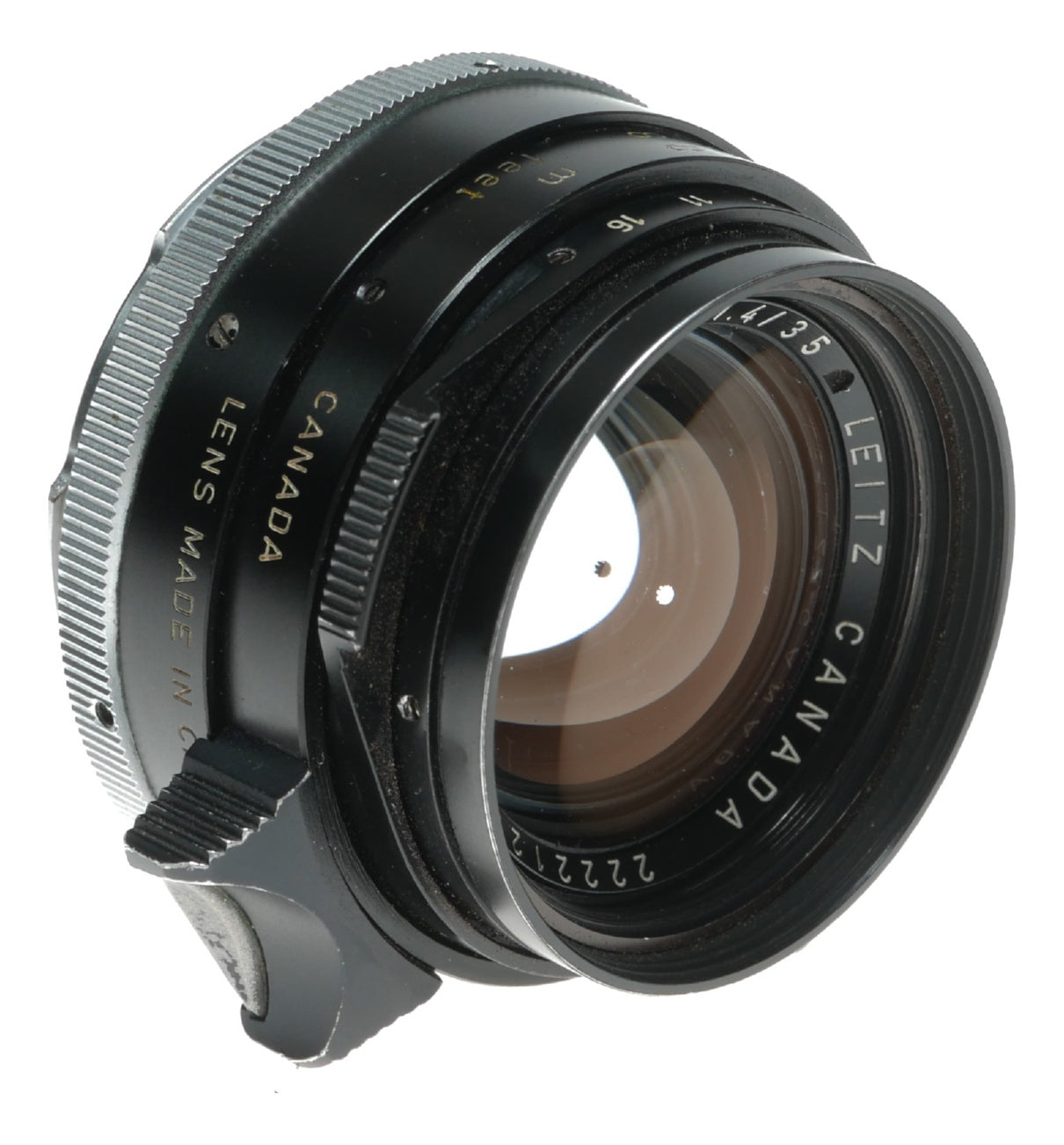 Leitz black Summilux 1.4/35mm infinity lock Canada Rare