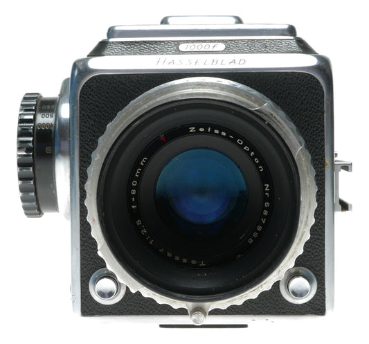 Hasselblad 1000f Classic 6x6 camera Zeiss-Opton Tessar 2.8/80mm