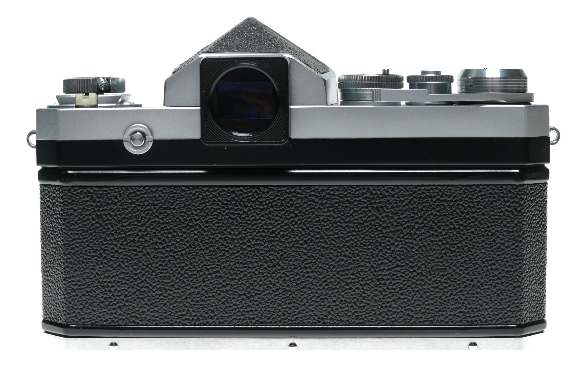 Nikon F body chrome SLR classic 35mm film camera with manual stunning