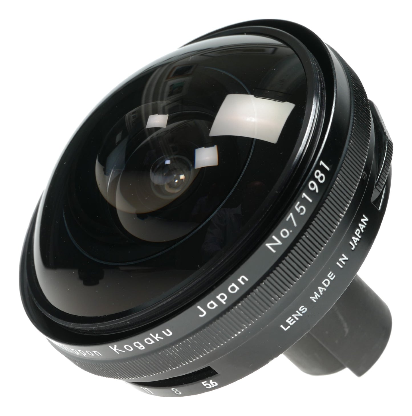 Nikon F black paint rare Fish-Eye Nikkor 5.6/7.5mm ultra wide SLR camera