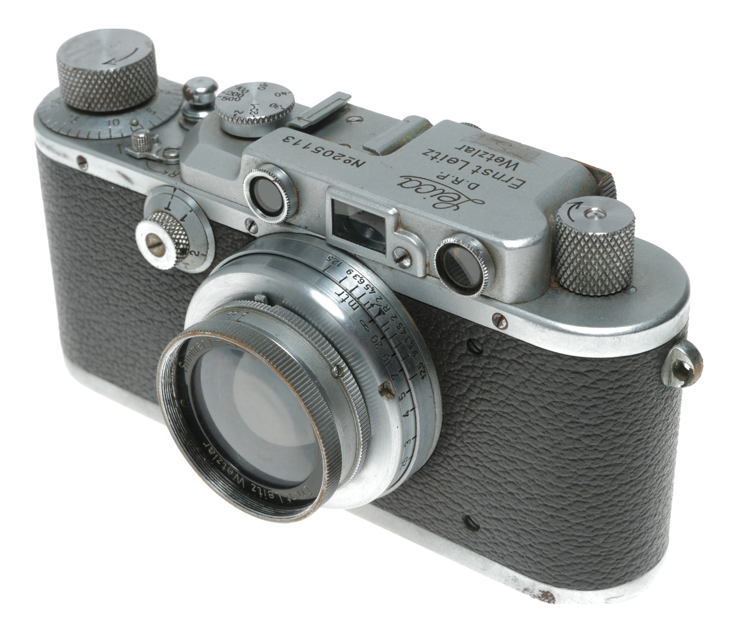 Leica III Chrome RF camera Leitz Summar 5cm 1:2 lens 2/50mm Xtras