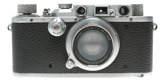 Leica III Chrome RF camera Leitz Summar 5cm 1:2 lens 2/50mm Xtras
