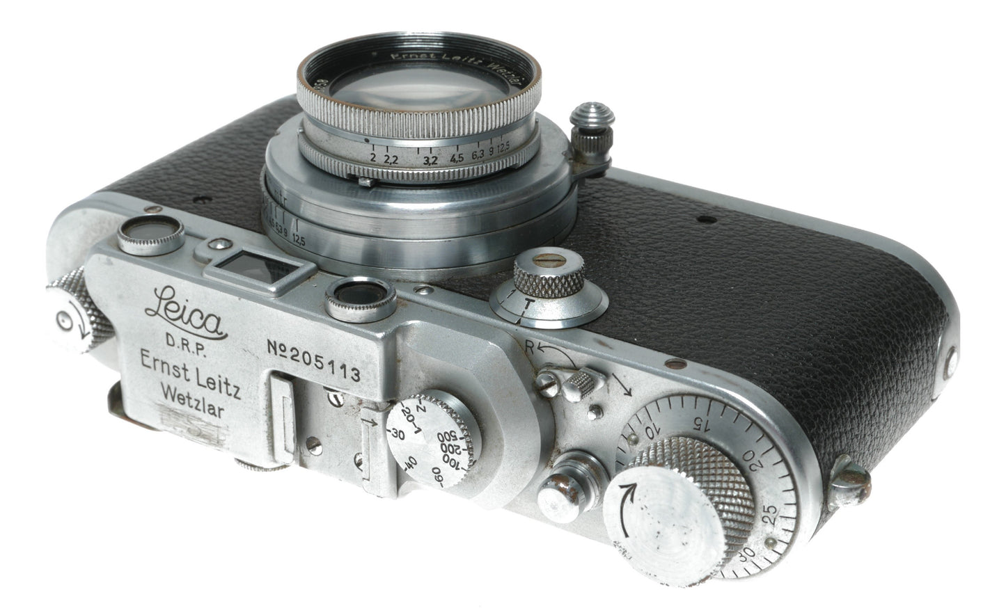 Leica III Chrome RF camera Leitz Summar 5cm 1:2 lens 2/50mm Xtras