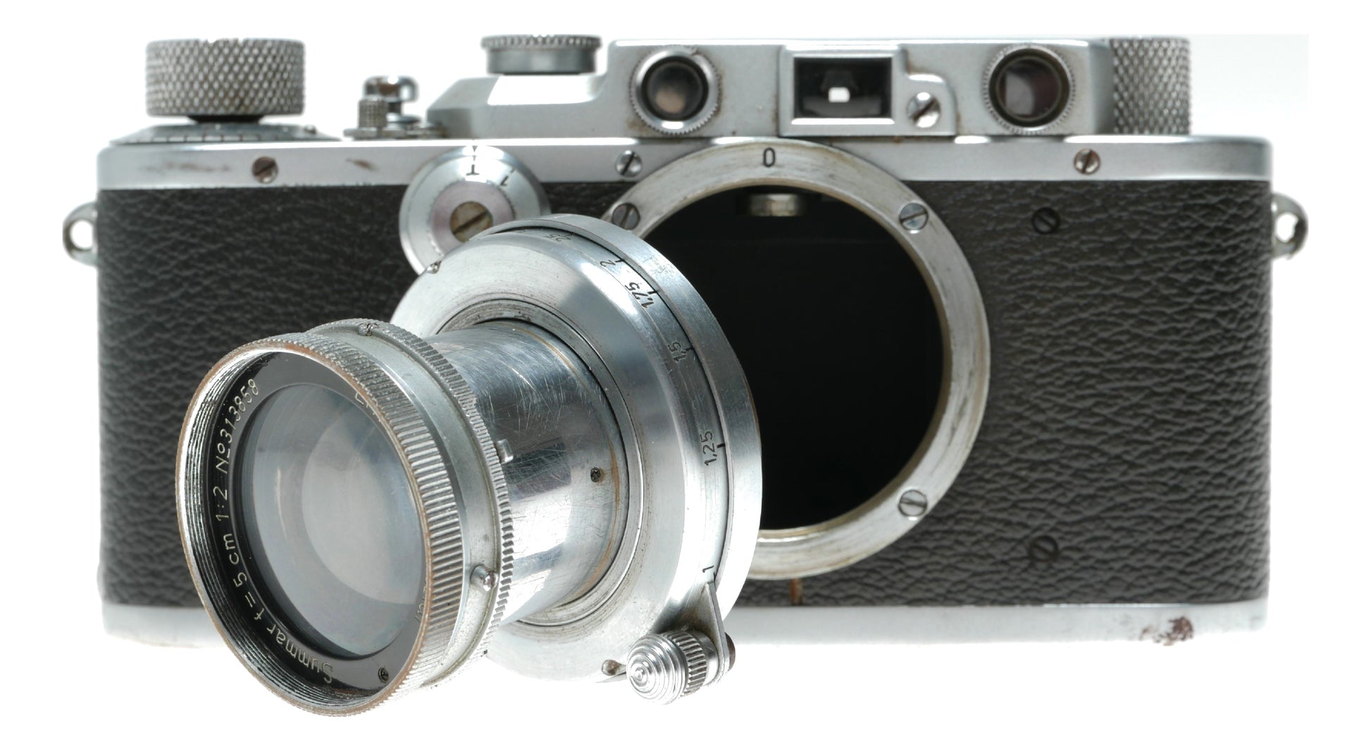 Leica III Chrome RF camera Leitz Summar 5cm 1:2 lens 2/50mm Xtras