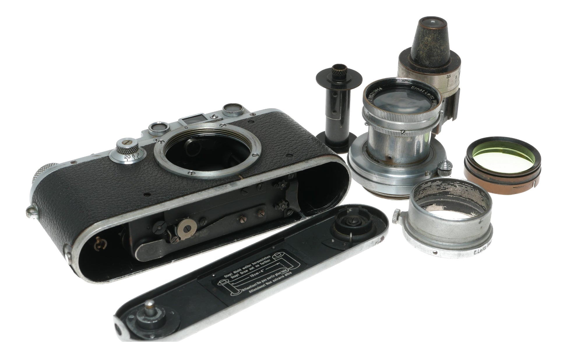 Leica III Chrome RF camera Leitz Summar 5cm 1:2 lens 2/50mm Xtras