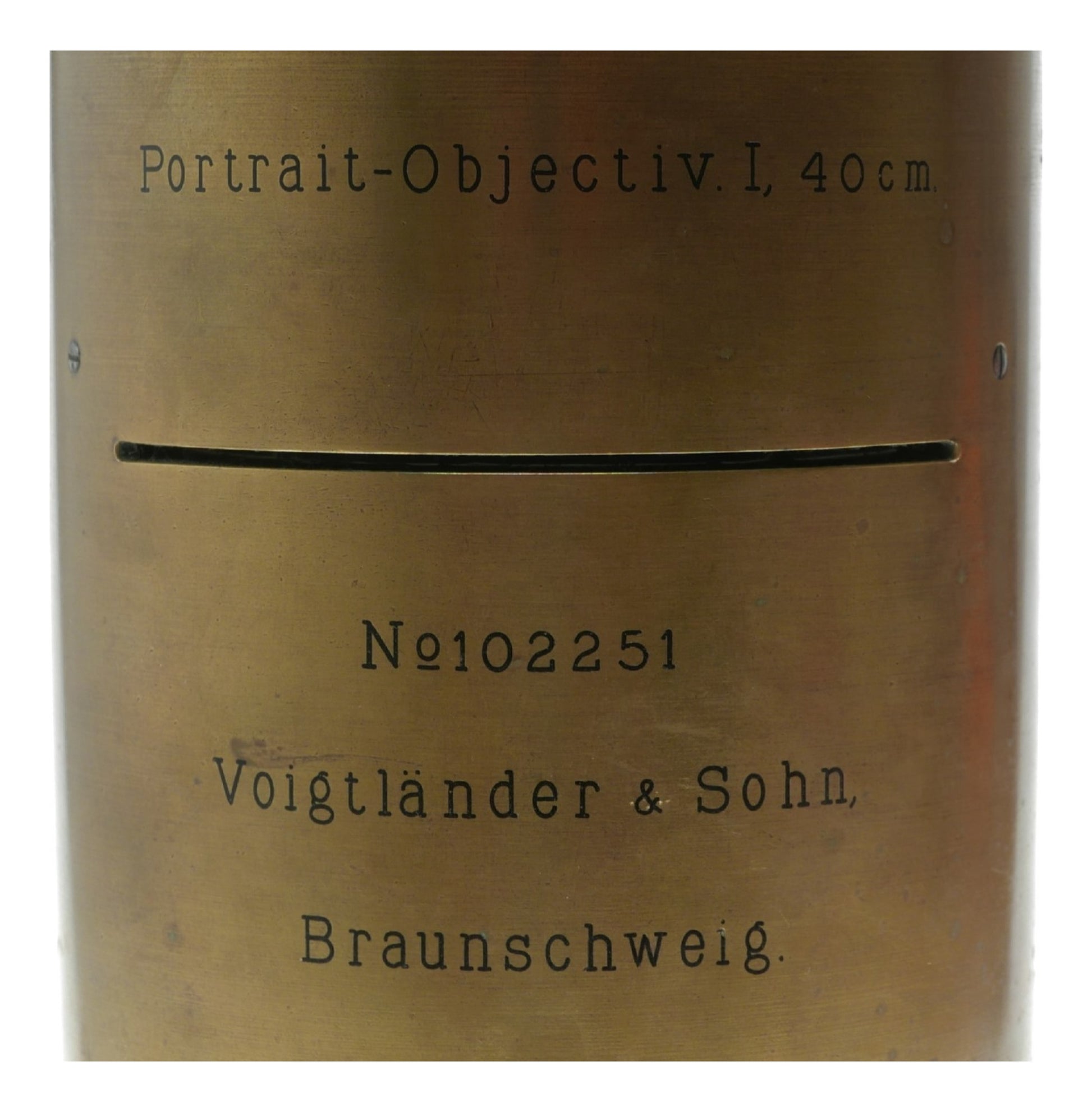 Voigtlander Portrait Objectiv I , 40cm LARGE lens Brass