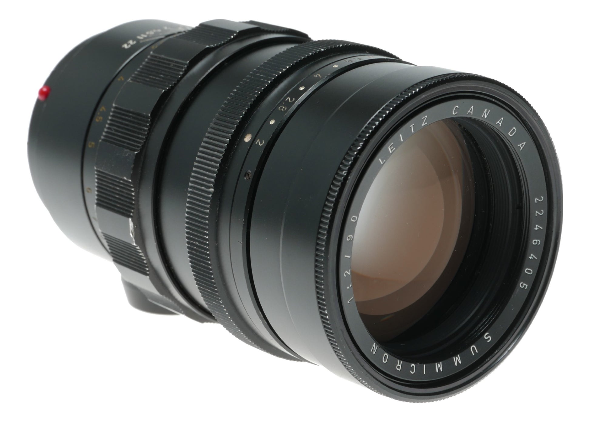 Leica Summicron 2/90 leitz Canada black M mount lens
