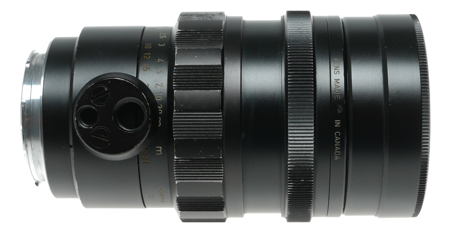 Leica Summicron 2/90 leitz Canada black M mount lens