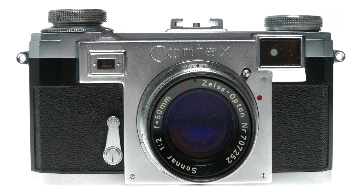 Zeiss Contax rangefinder camera with 2/50mm Sonnar 5cm f2