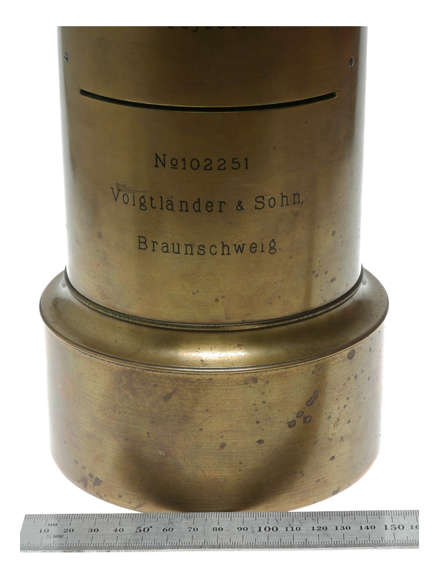 Voigtlander Portrait Objectiv I , 40cm LARGE lens Brass