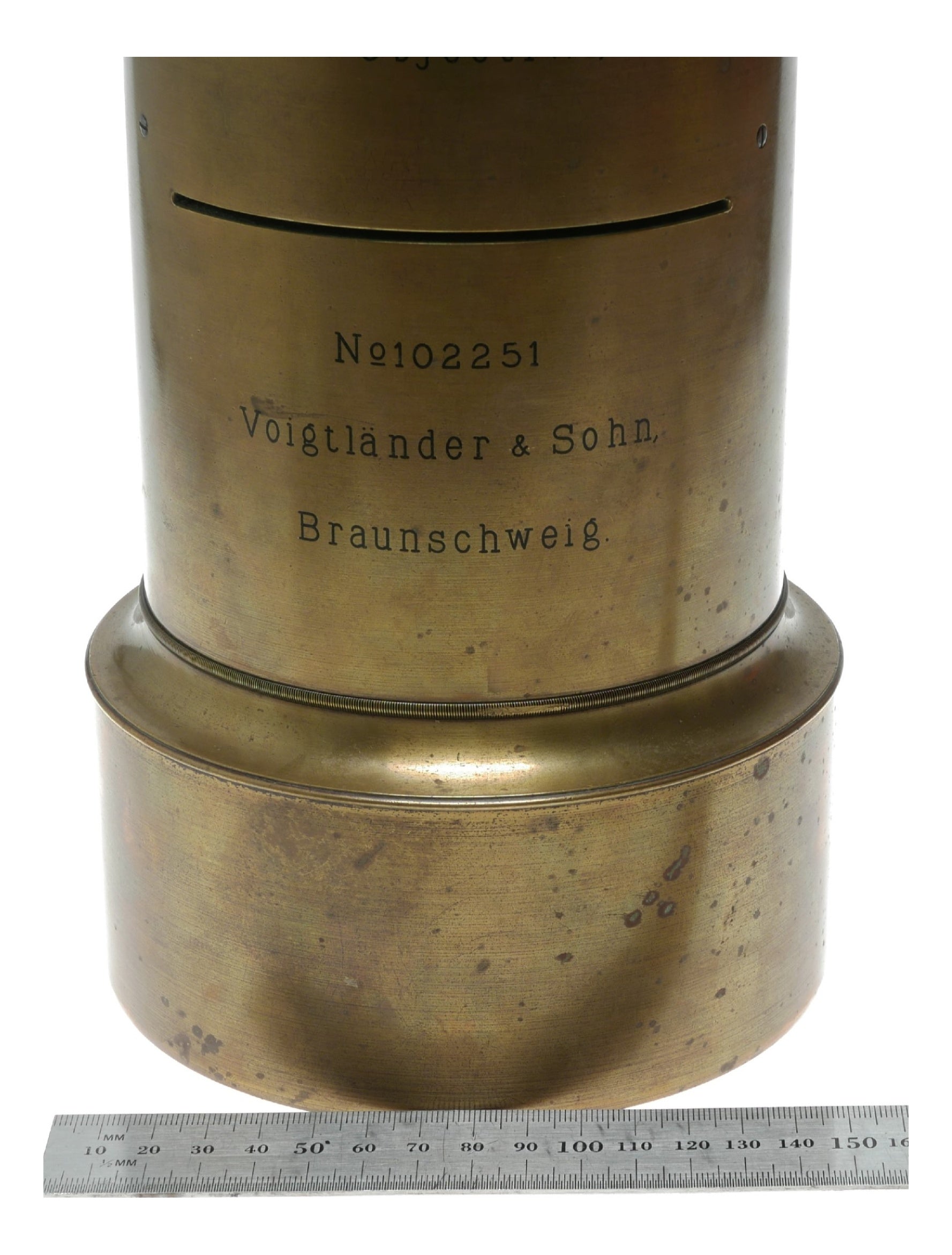 Voigtlander Portrait Objectiv I , 40cm LARGE lens Brass