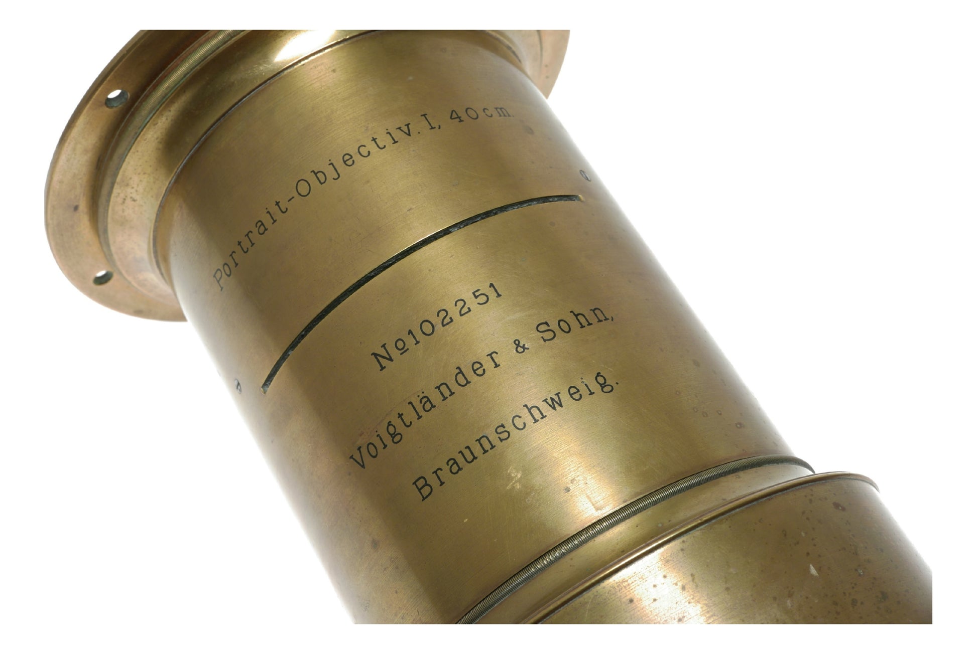 Voigtlander Portrait Objectiv I , 40cm LARGE lens Brass