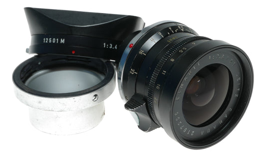 Leitz Canada Elmarit 1:2.8/28 mm lens hood infinity tab 9 elements classic