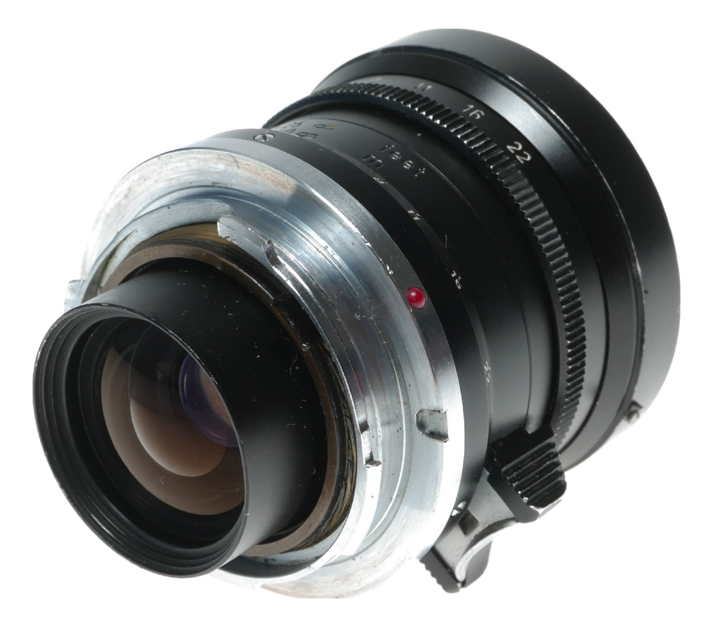 Leitz Elmarit 1:2.8/28 mm Leitz lens Germany hood infinity tab 9 elements Box