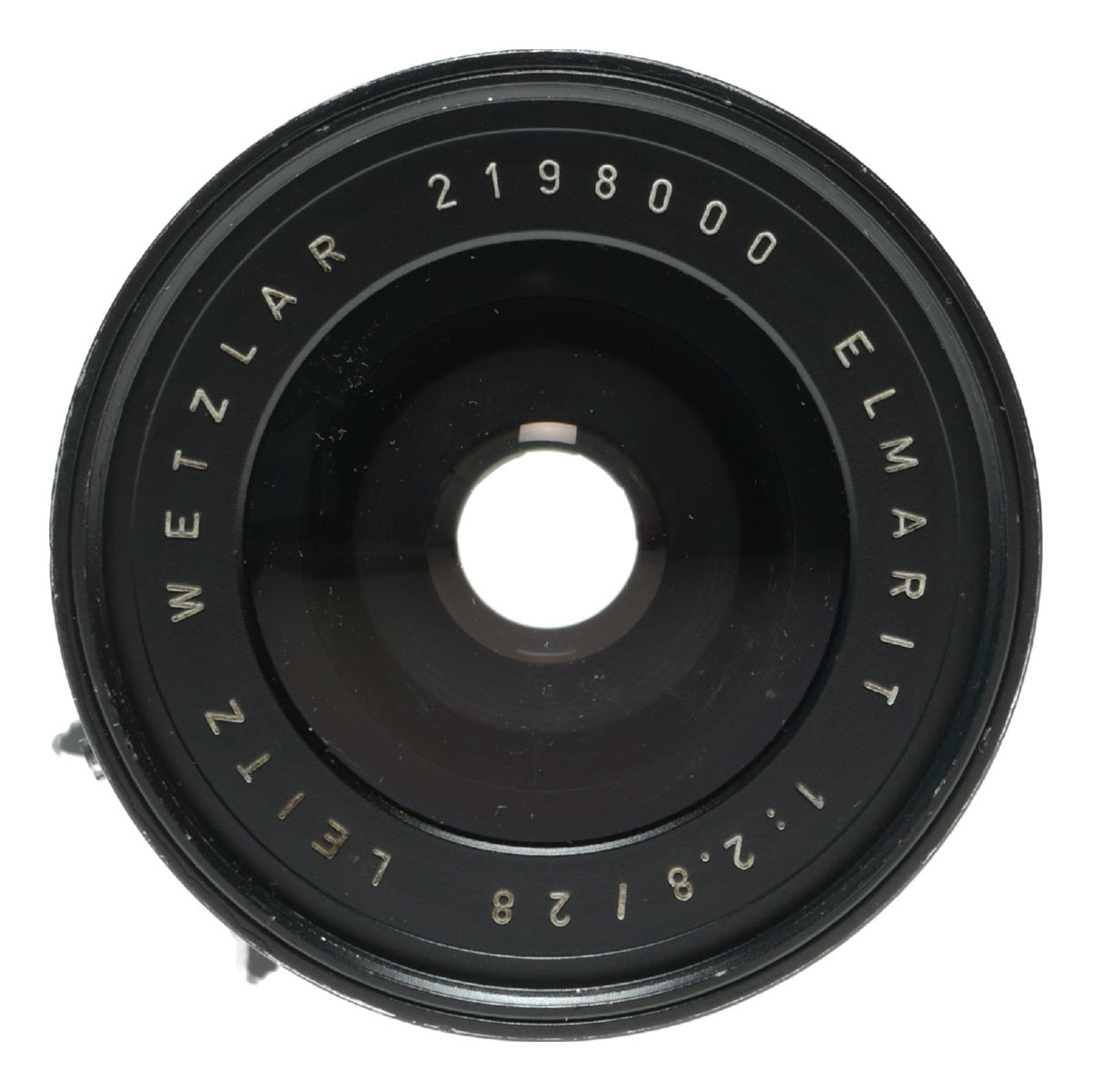 Leitz Elmarit 1:2.8/28 mm Leitz lens Germany hood infinity tab 9 elements Box