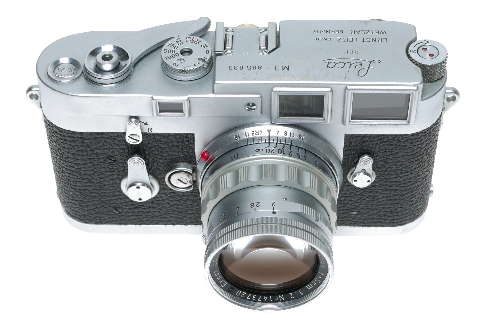Leica M3 film camera with Summicron 2/50 prime lens Original L seal
