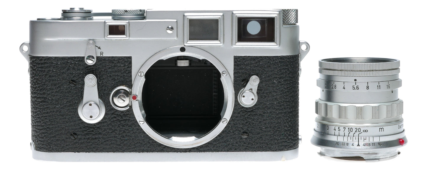 Leica M3 film camera with Summicron 2/50 prime lens Original L seal