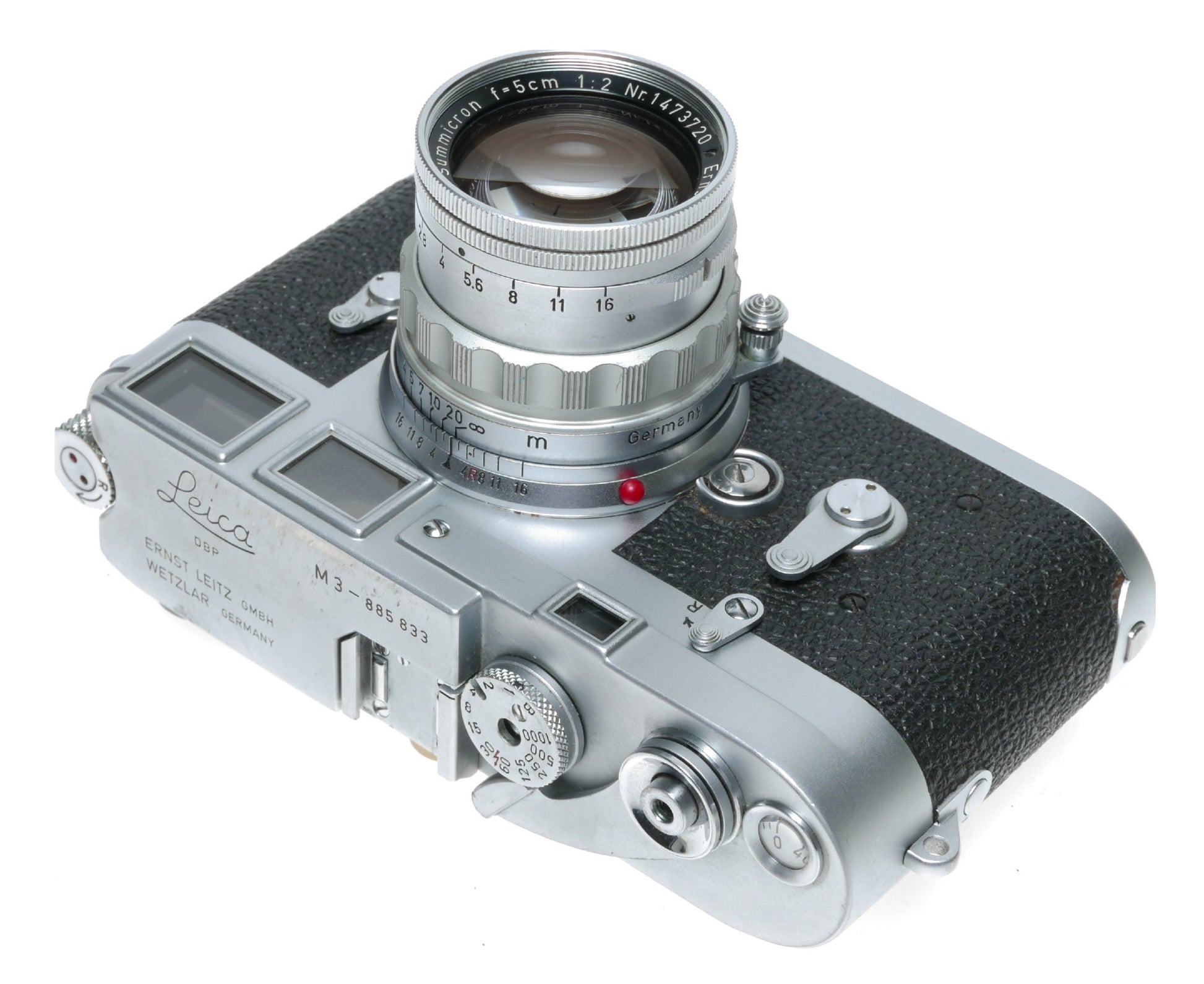 Leica M3 film camera with Summicron 2/50 prime lens Original L seal